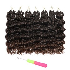 Ocean Wave Crochet Hair 7 Packs Curly Crochet Hair Boho Ocean Braids Pre Twis...