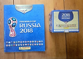 Panini FIFA World Cup RUSSIA 2018 PARTIALLY COMPLETE STICKER Album DISPLAY BOX