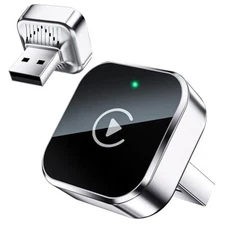 Mini Wireless CarPlay Adapter – Converts Wired CarPlay/Android Auto to Black