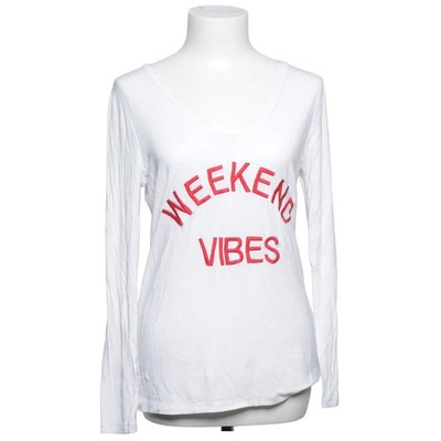Miss Goodlife, Langarmshirt, Größe: M, Weiß/Rot, Elasthan/Viskose, Print #20I
