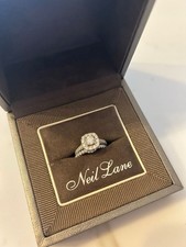 Neil Lane 14ct White Gold Natural Diamond Engagement Ring and Wedding Ring