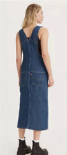 Levi s Premium Women s Hendrix Blue Denim Jumper Dress Size Small