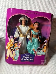 Disney Special Addition Jasmine & Aladdin New is box 2 Dolls Vintage