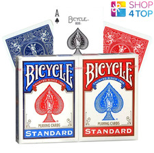 2x Bicycle Rider Back Spielkarten Poker Decks Rot & Blau Standard