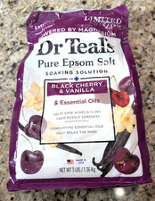 Dr Teals Pure Epsom Salt Soaking Solution Black Cherry Vanilla 3 lbs Limited EDT