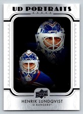 2019-20 Upper Deck UD Portraits #P20 Henrik Lundqvist (ref 215141)