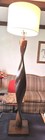 MCM 1950S Twisted Wood Floor Lamp — photo 4