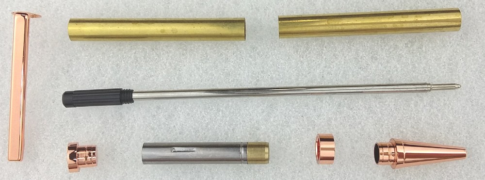 CHARNWOOD Penturning PEN7CO 7mm Slimline Twist Pen - Copper