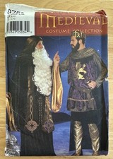 Simplicity Andrea Schewe Design 9753 Renaissance Medieval Costume Pattern L-XL