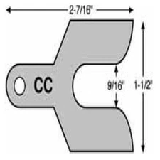 Specialty Products Caster/Camber 3/16" x 9/16" Opening Shims Set of 50 Universal