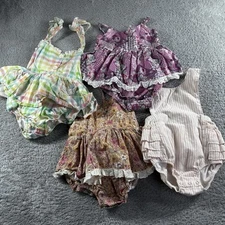 Arabella and Rose Floral Romper Dresses Girls Size 2 Bundle Lot of 4 Spring Boho