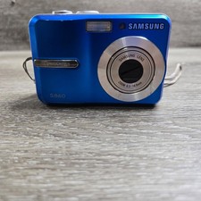 Samsung S860 Digital Camera Blue 8.1MP Tested Works