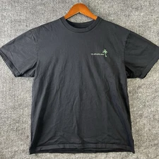 Quicksilver Men's T-Shirt Large Florida Black Short Sleeve Surf Skate