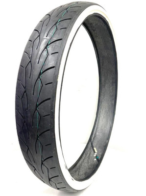 Vee Rubber VRM-302 120/50-26 26'' WW White Wall Front Motorcycle Tire 50902