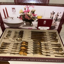 ❤️VTG FURST BESTECK FLATWARE RHODOS PATTERN 2 SETS( ONE NEW IN BOX) * READ*
