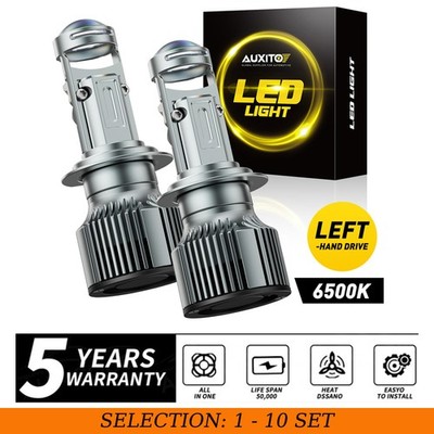2-20PCS H7 Headlight LED Bulb with HD Fisheye Lens Super Bright White 6500K Y19