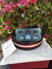 NWT 460 BALLY Mirror B 40 Reversible Leather Belt Black Sz 85 34