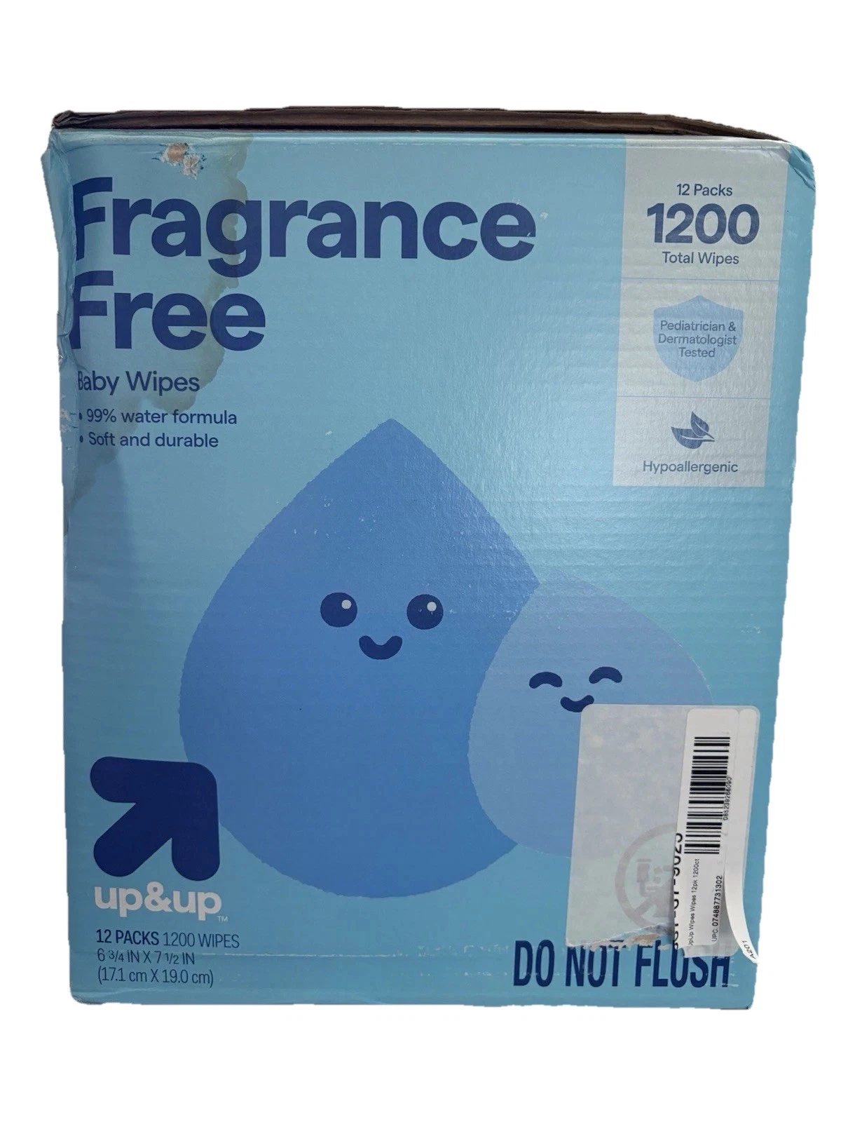 Fragrance Free Baby Wipes Refill Pack - 800ct - up&up™: Hypoallergenic
Opens in a new window or tab