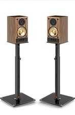 5Rcom Universal Speaker Stands for Surround Sound, Set of 2 Floor Stand Mount