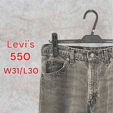Levi's 550 Vintage 80s Black Denim W31 Made in USA Used Gift
