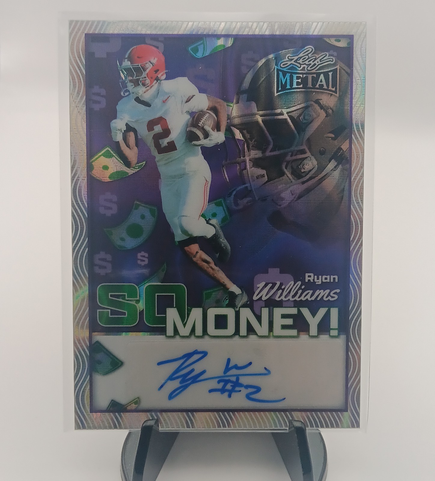 2025 Leaf Metal Ryan Williams Auto So Money /7 SSP SM-RW3 Autograph Alabama