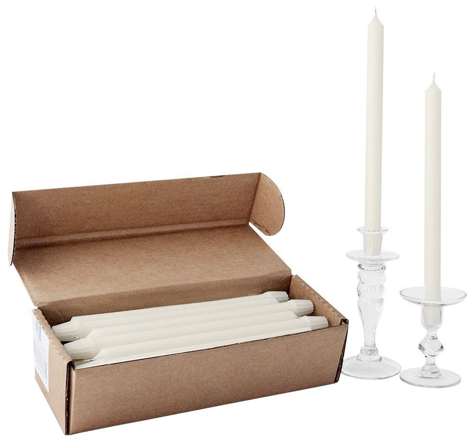 24 Count 51 Percent Beeswax Altar Candles, 13-inch, Naturall
