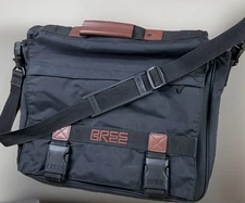 Bree Cabrio Messenger Bag Laptop Travel Work Black Large Adjustable 