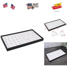 White Foam Gem Jars Showcase Stackable Display Tray for Collectibles, Home Or...