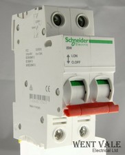 Schneider - Acti 9 - A9S66292 - iSW - 125a Double Pole Switch Disconnector New