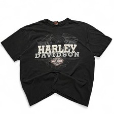 Vintage 1994 single stitch hanes beefy t Harley-davidson Men's Black T-shirt
