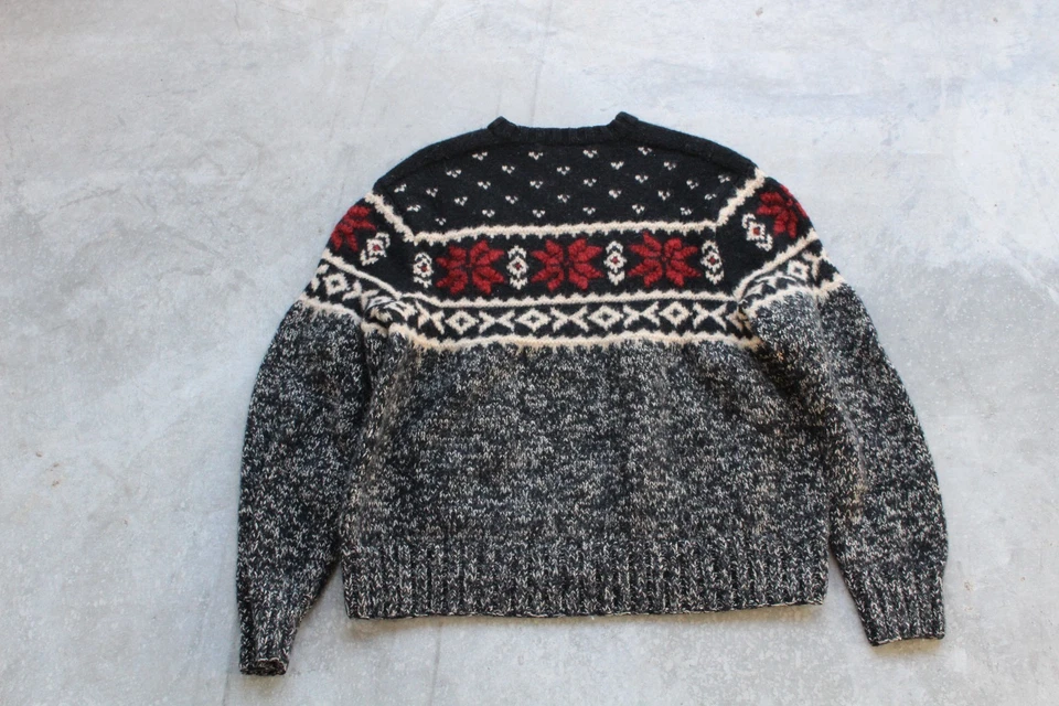 Polo Ralph Lauren Años 90 Talla XXL Tejido a Mano Isla Justa Invierno Lana de Cordero Seda Suéter Foto 4 de 4