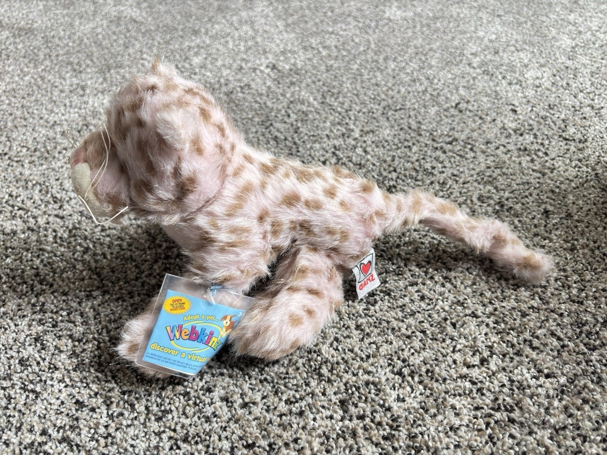 GANZ Webkinz Strawberry Cloud Leopard HM466 Code Tag 2009 for sale