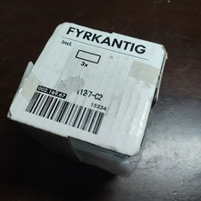 FYRKANTIG IKEA Contenedor de vidrio x3