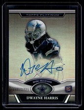 Dwayne Harris 2011 Topps Platinum Rookie Autograph Auto Card /1725 #128. rookie card picture