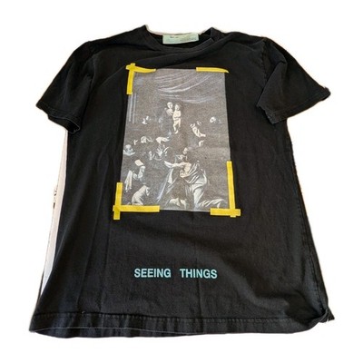 Authentic Off-White Shirt Seeing Things Caravaggio Painting 2013 Men's M - Italy