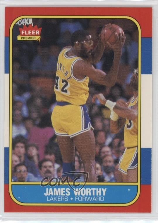 1986-87 Fleer James Worthy #131 HOF 0d22