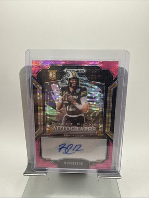 2025 Panini Prizm Draft Picks Draft Picks Brady Cook Auto Neon Pink Pulsar  /15