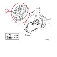Rechte Bremsscheiben-Aufnahme Fiat Marea Lancia Delta Original 9947158