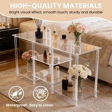 Acrylic 55 Inch TV Stand for TVs Up To 60 Inch for Home Living Room