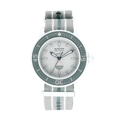 Used Swatch blancpain swatch Fifty Fathoms - Antarctic Ocean SO35S100 85