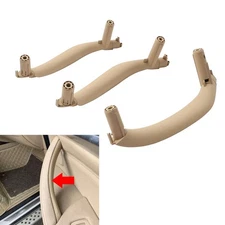 Beige Interior Door Pull Handle Trim Cover ABS For BMW X5 X6 F15 F16 2014-2018