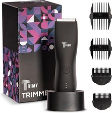 Recortadora de pelo corporal TRIMY para hombres y mujeres, recortadora de saco e ingle bikini