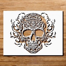 Gothic Skull Stencil Reusable Wall Art Template