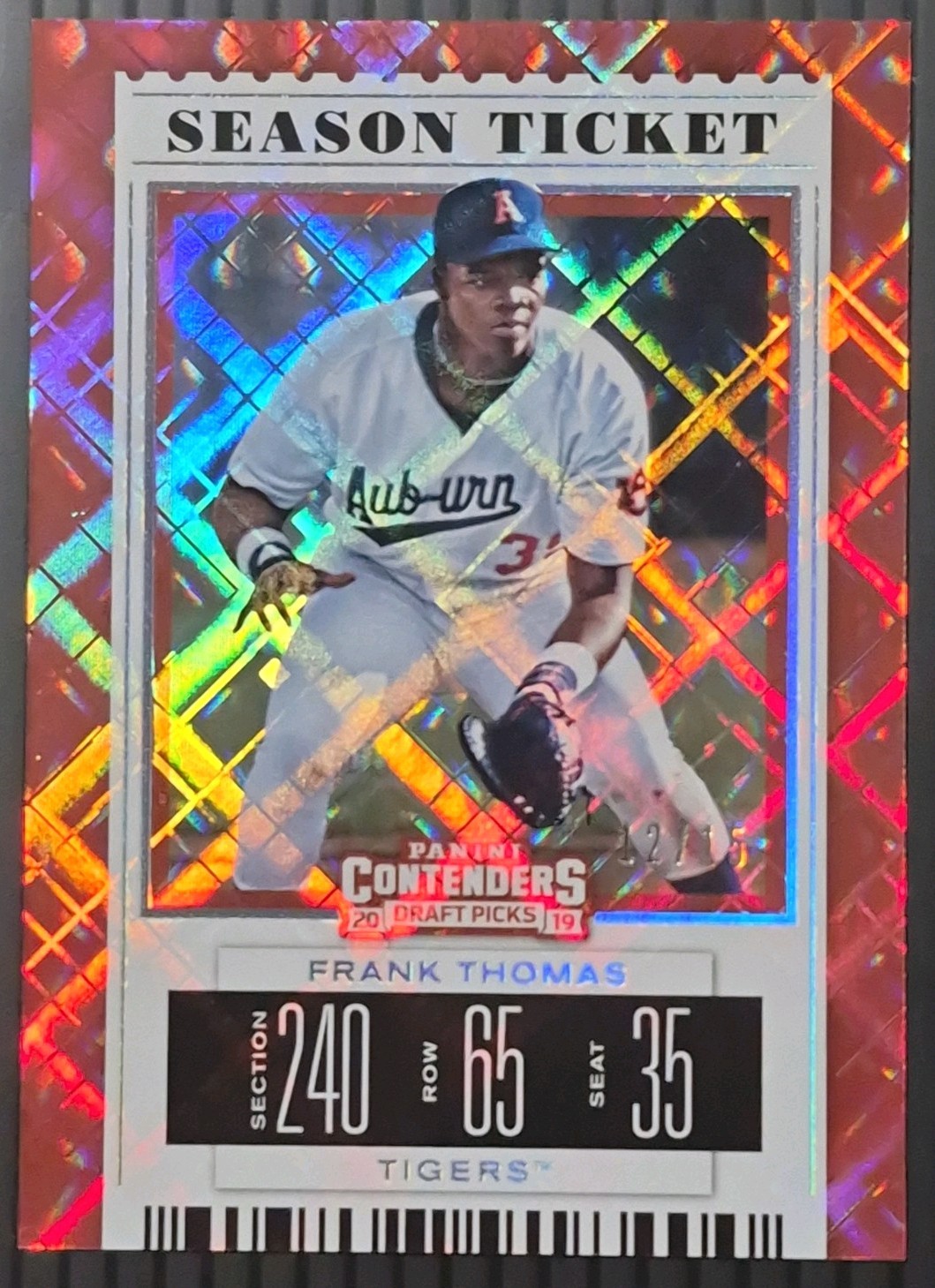 2019 Panini Contenders Draft Picks - Frank Thomas #4 Diamond Color /15