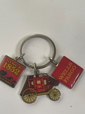 Vintage Wells Fargo Stagecoach Charmed Key Chain