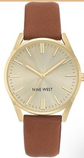 Nine West Women's Strap Watch 1994CHHY With Box