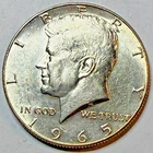 1965 40% Silver Kennedy Half Dollar