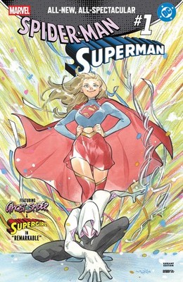 Marvel DC Spider-Man Superman #1 Peach Momoko Spider-Gwen Supergirl Variant NEW