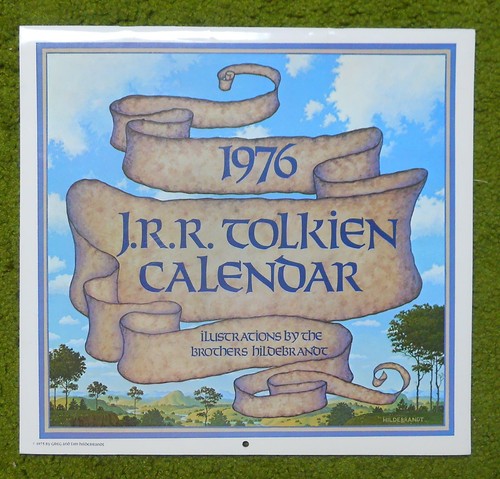 VTG J.R.R Tolkien Calendar 1976 Lord of the Rings... Hildebrandt Art... Unused