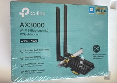 TP-Link Archer TX50E AX3000 Dual-Band Wi-Fi 6 and Bluetooth 5.0 PCIe Adapter